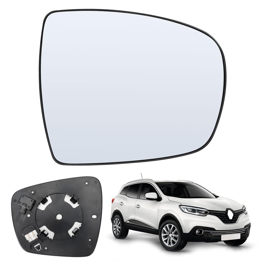 Auto Ersatzspiegel für Renault Trafic/Kadjar/Espace/Koleos/Clio/Megane/Scenic,Spiegelglas Außenspiegelglas Außenspiegelsets Rückspiegel Glas Ersatz Verschleißteile,Right von JCPDN