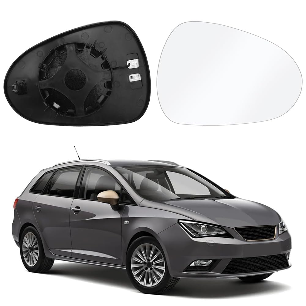 Auto Ersatzspiegel für SEAT Ibiza 2009 2010 2011 2012 2013 2014 2015,Spiegelglas Außenspiegelglas Außenspiegelsets Rückspiegel Glas Ersatz Verschleißteile,Right von JCPDN