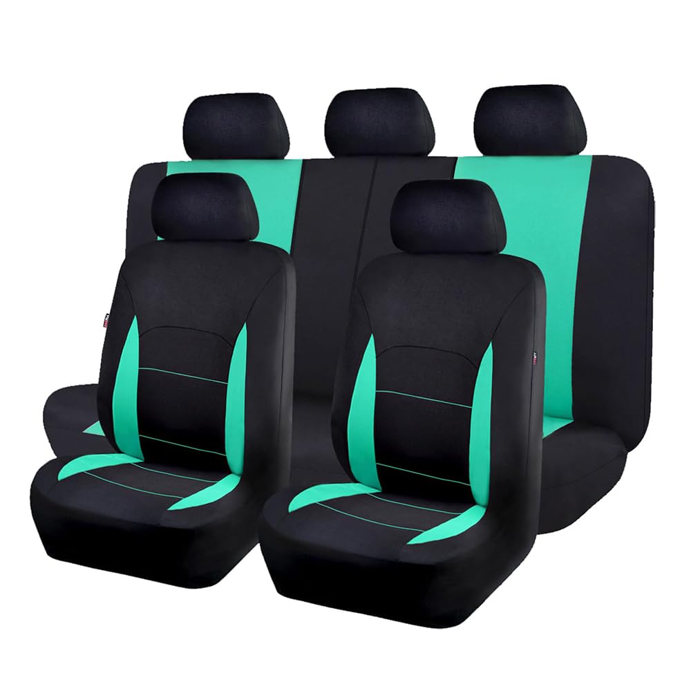 JCPDN Auto Sitzbezüge für Smart fortwo/forfour C450 A450 R450 R452/C453 A453 W453 5-Seats,Vorne und Hinten Sitzbezügesets Allwetter Atmungsaktiv Wasserdichtes Verschleißfest,E von JCPDN