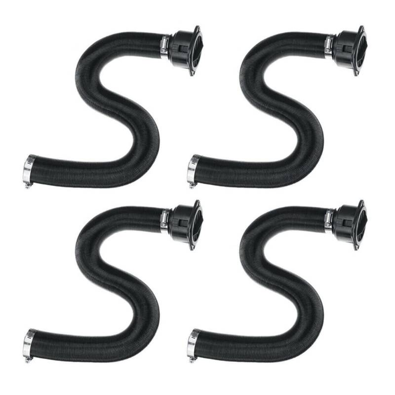 JCVHVOPOK 4 stücke 42mm Auto Heizung Kanalleitung 32-80 cm luftdieselhitzer kanal luftluftauslass stecker for clips fit for webasto fit for eberspacher Kfz-Heizungsteile von JCVHVOPOK