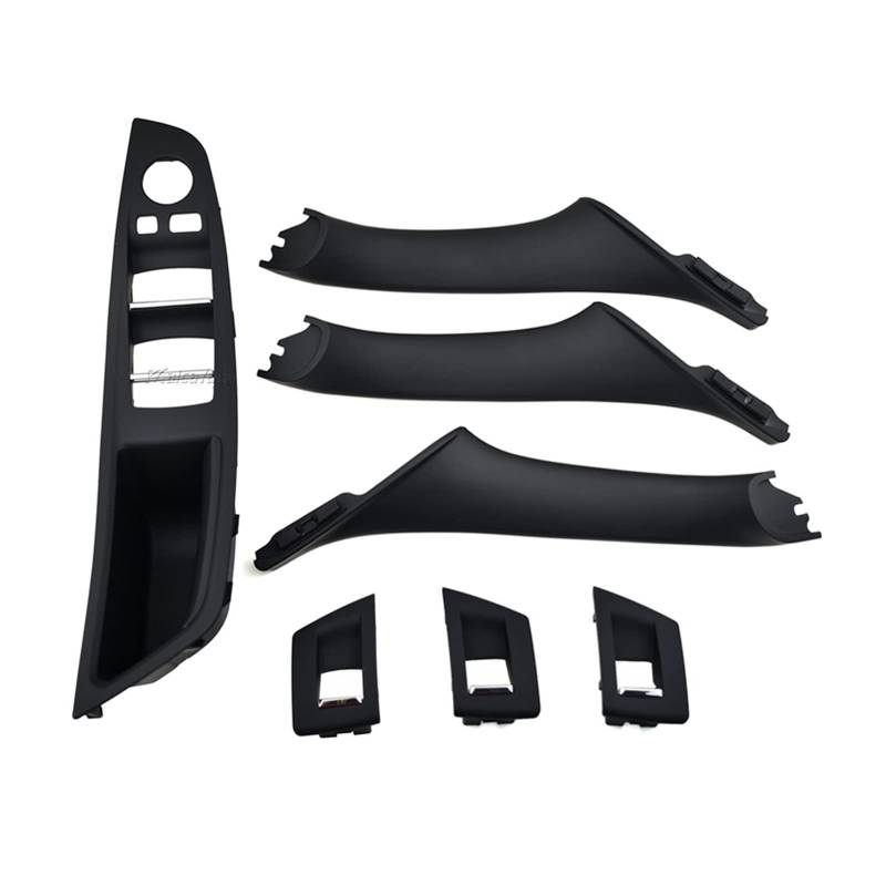 JCVHVOPOK Innentür Kohlefaser-Zuggriff Fensterschalter-Panel-Set Fit For BMW 5. Serie F10 F11 F18 52 0I 523i 525i 528i 535i Innentürgriff(Black 7pcs) von JCVHVOPOK