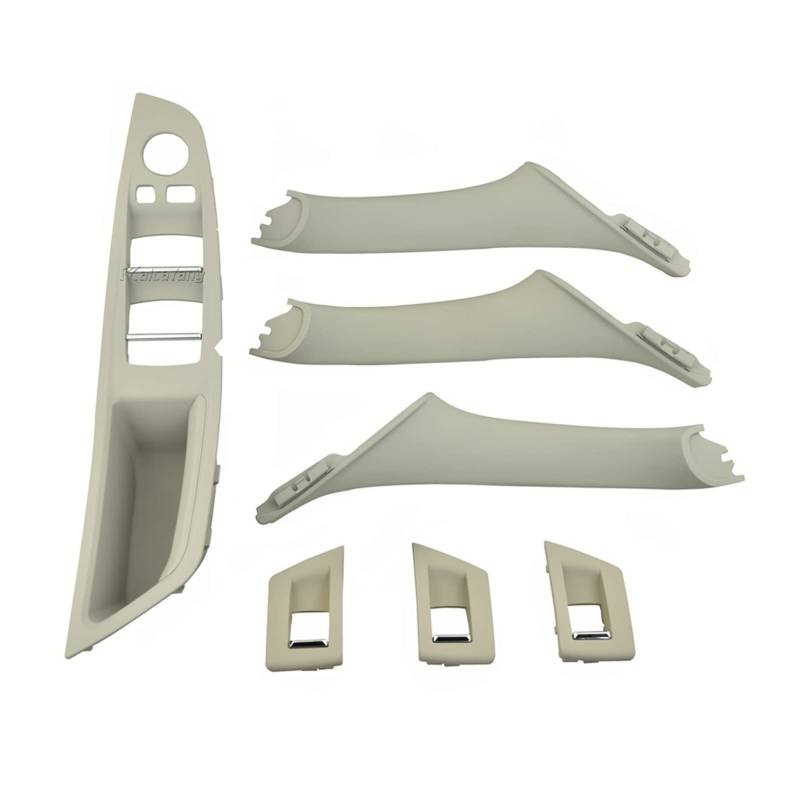 JCVHVOPOK Innentür Kohlefaser-Zuggriff Fensterschalter-Panel-Set Fit For BMW 5. Serie F10 F11 F18 52 0I 523i 525i 528i 535i Innentürgriff(Gray 7pcs) von JCVHVOPOK