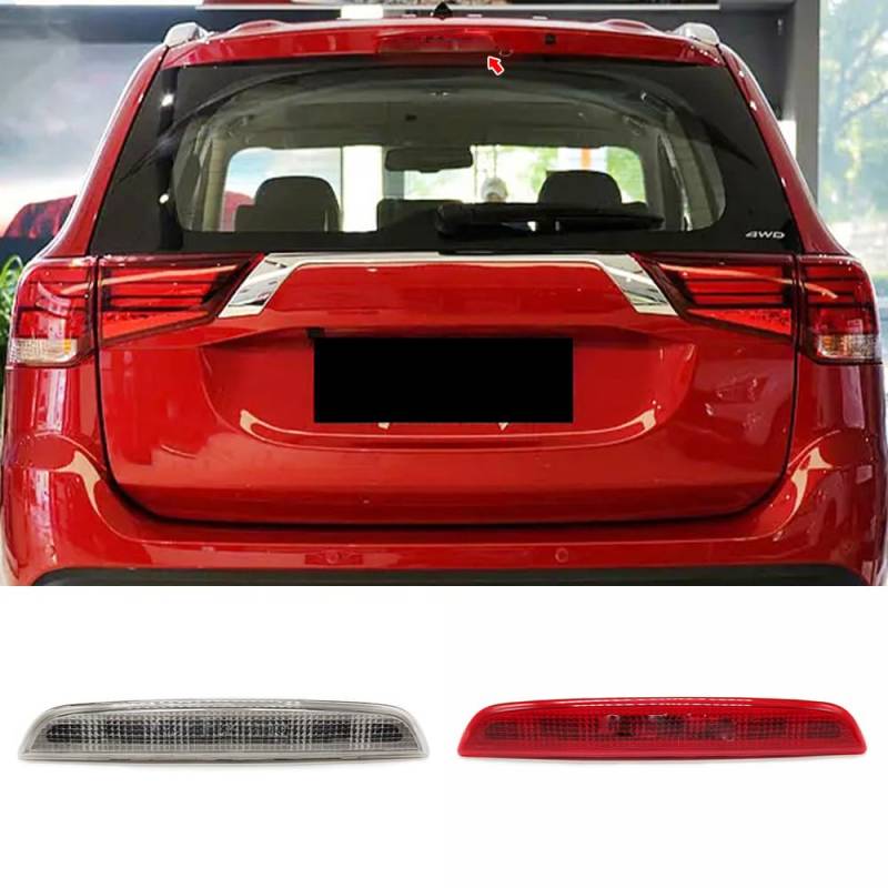 JCVT Auto Dritte Bremslichter für Mitsubishi Outlander 2013-2016, Wasserdicht Hochmontiertes Bremslicht Heckklappe Außenleuchten Styling,A/Red von JCVT