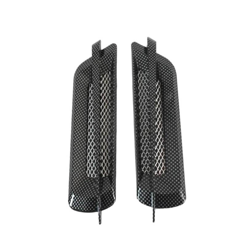 JCVXOELT 2PCS Allgemeine Zweck ABS Auto Seite Air Vent Kotflügel Abdeckung Loch Ansaugkanal Fluss Grille Dekoration Aufkleber von JCVXOELT