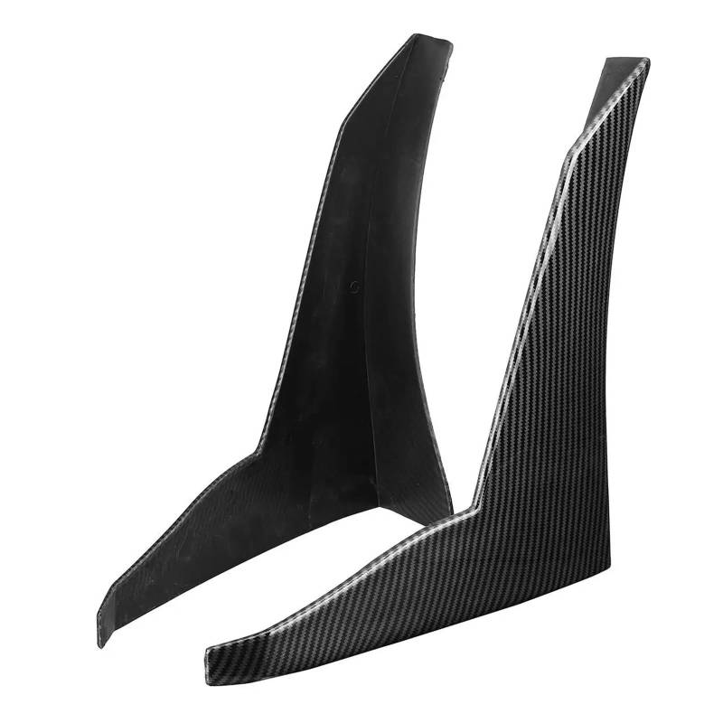 JCVXOELT 2PCS Allgemeine Zweck Auto Seite Kotflügel Vent Air Flügel Abdeckung Trim Stoßstange Lip Seite Splitter Winglet Kompatibel for Toyota(Carbon Fiber Look) von JCVXOELT