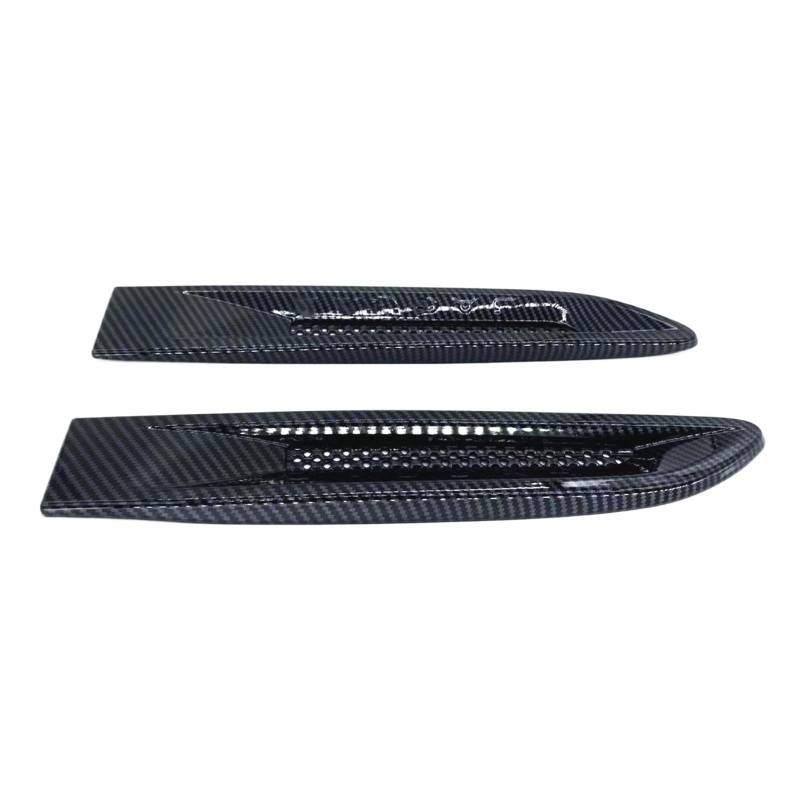 JCVXOELT 2PCS Auto Kotflügel Trim Außen Seite Air Vent Aufkleber Abdeckung Kompatibel for Jaguar XF XE XFL F Pace E Tempo X250 X761 2018-2020 von JCVXOELT