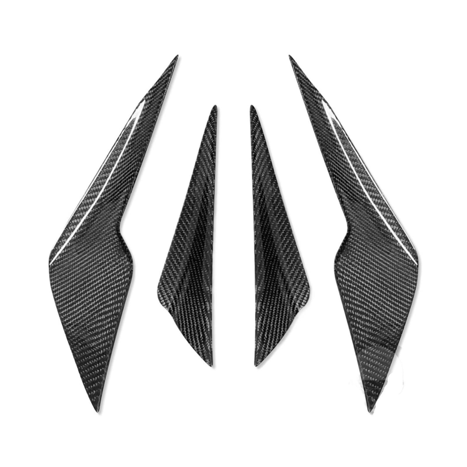 JCVXOELT 2PCS Real Carbon Fiber Front Bumper Vent Kotflügel Air Fin Intake Splitter Trim Abdeckung Dekoration Kompatibel for Lexus IS250 IS300 2013-2019 von JCVXOELT