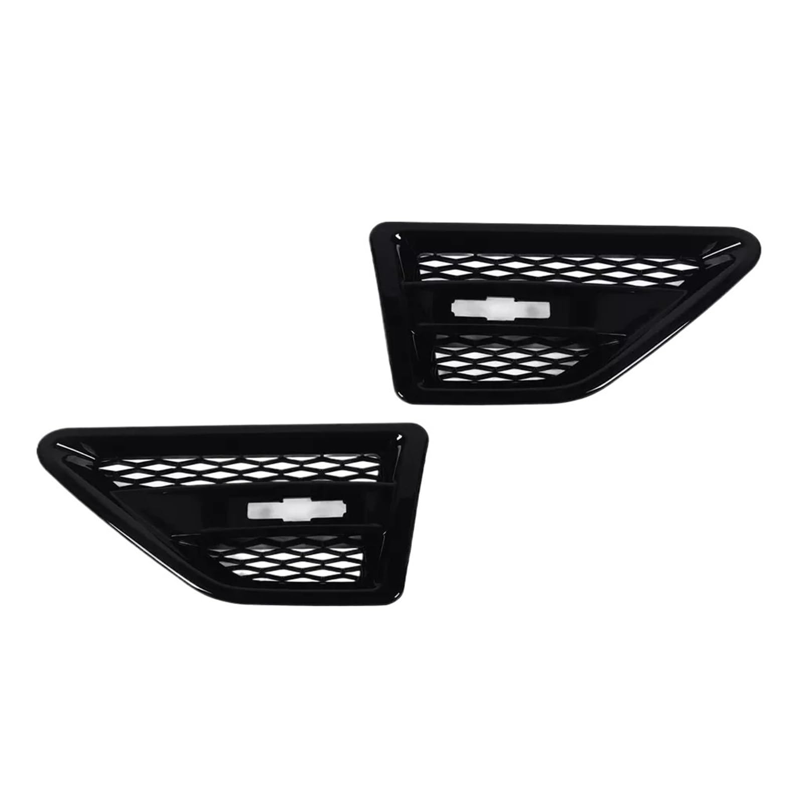 JCVXOELT 2PCS Side Air Vent Fenders Grille Trim Kompatibel for Land Rover Freelander 2 LR2 2008-2015 Chrome Side Fenders Air Wing Cover Trim Grill von JCVXOELT