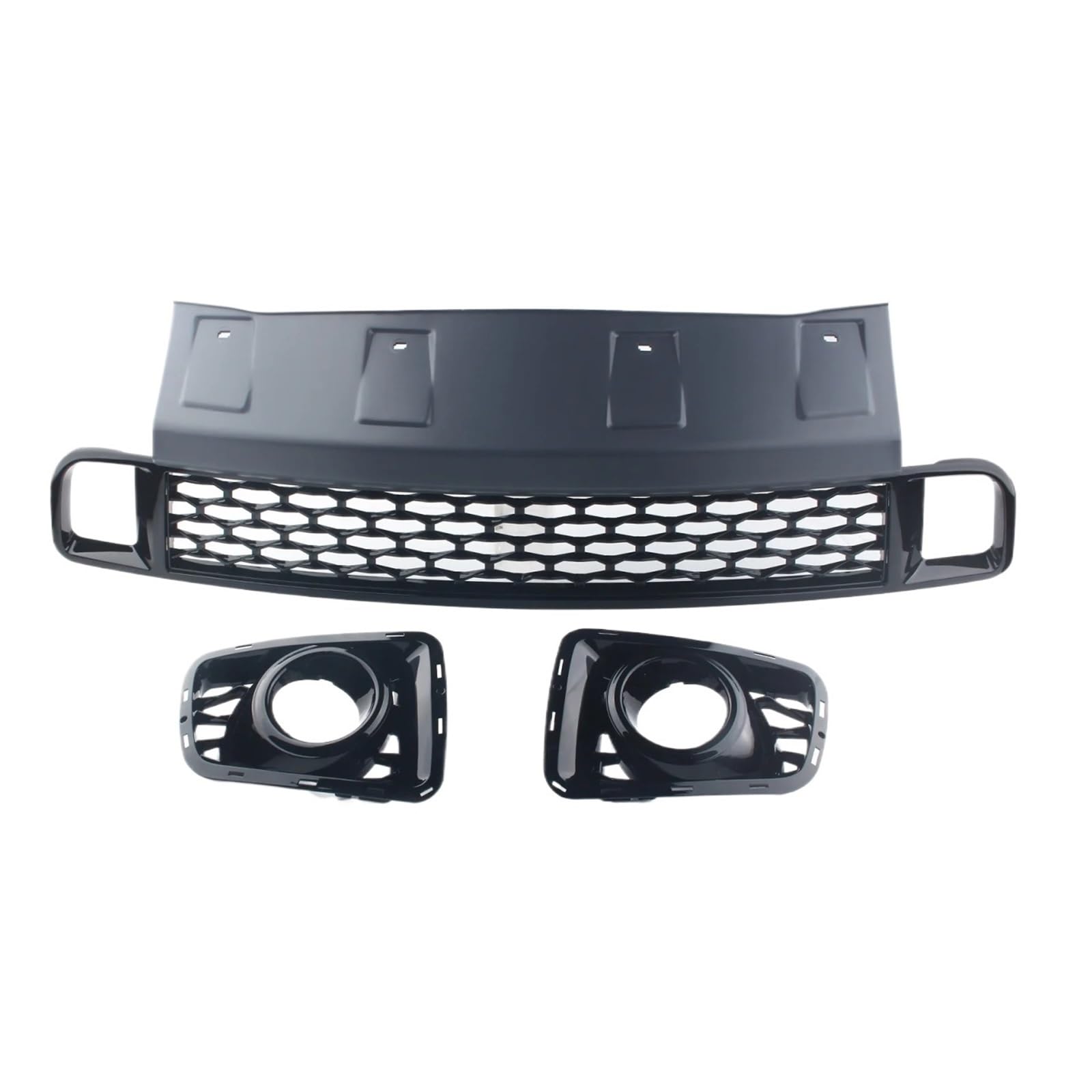 JCVXOELT Auto Front Lower Bumper Grille Unteren Grill Kompatibel for Land Rover Range Rover L322 2010-2013 Schwarz ABS Kunststoff von JCVXOELT