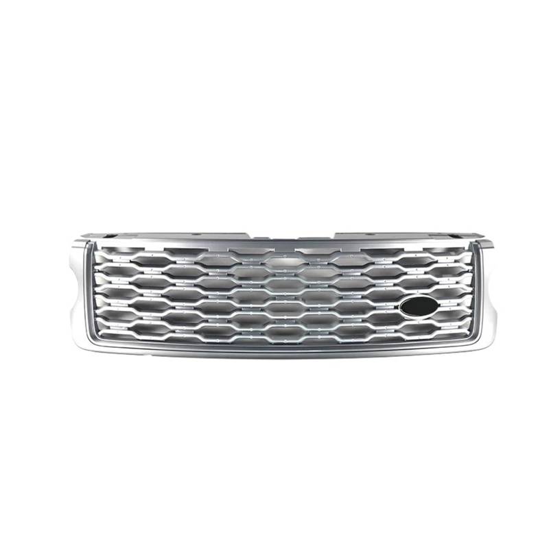 JCVXOELT Auto Frontstoßstangengrill Mesh Grills Kompatibel for Land Rover Range Rover Vogue L405 Upgrade 2013-2022 ABS Zubehör(13-17 All Silver) von JCVXOELT