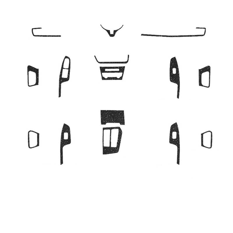 JCVXOELT Auto-Innenaufkleber, kompatibel mit KIA Optima K5 JF 2015–2019, Hebefenster-Panel-Aufkleber, Getriebe-Schutzfolie, Zubehör(Flash Point Black) von JCVXOELT