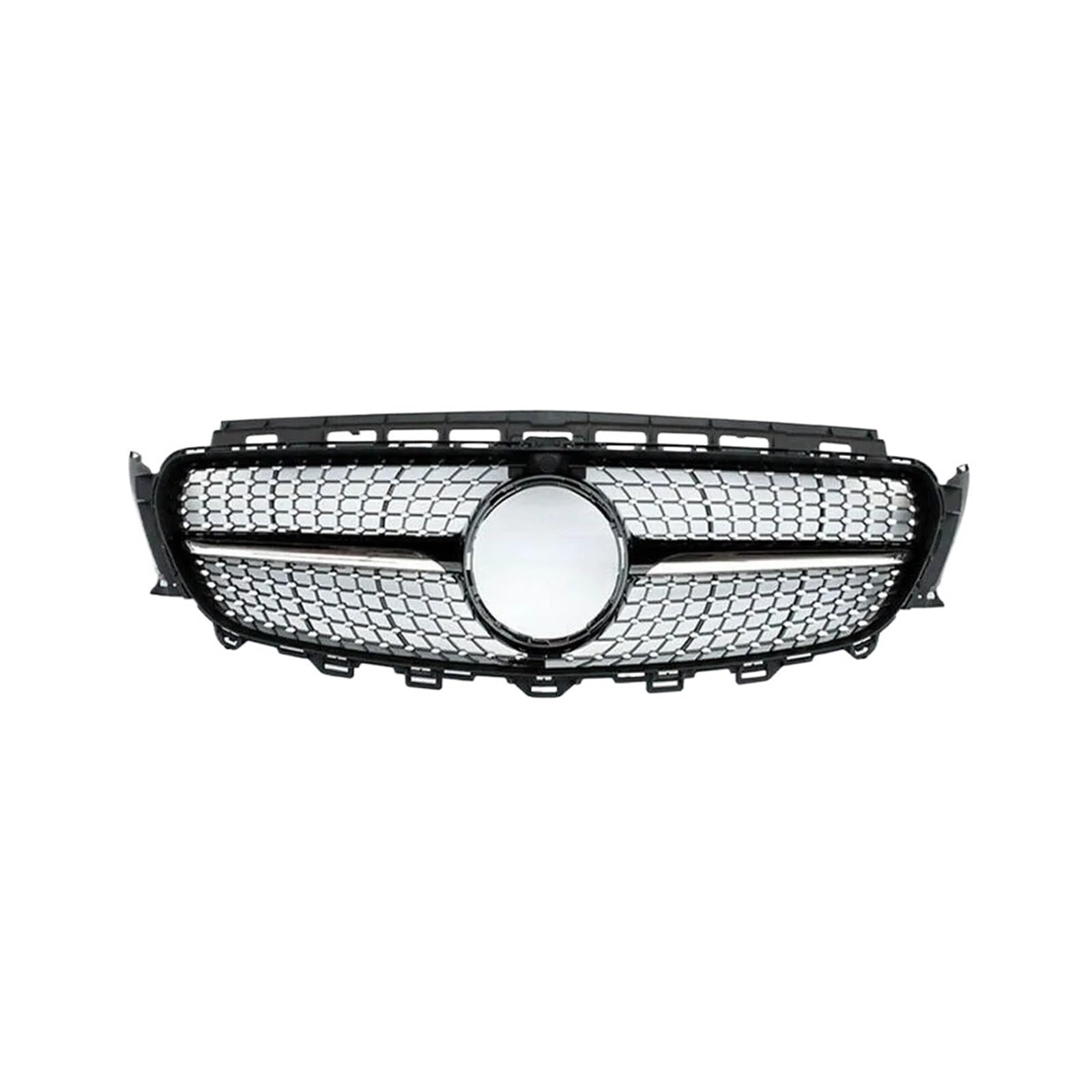 JCVXOELT Front Mesh Grill Grille Coupe Mit Kamera Loch Kompatibel for Mercede E200 E300 E250 E320 E350 E400 2016 +(Diamond Black) von JCVXOELT