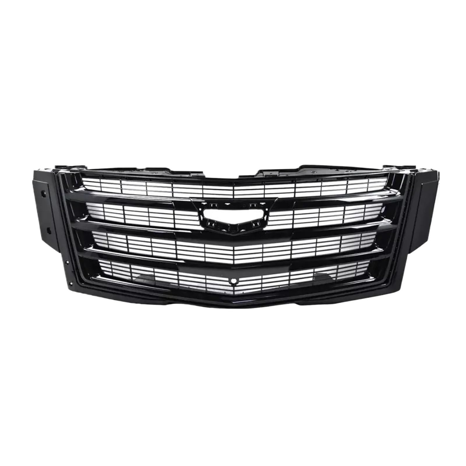 JCVXOELT Front Upper Grille Hood Mesh Grid Stoßstange Grill Montage Kompatibel for Cadillac Escalade 2015-2020 Ersatz 23329115 Glänzend Schwarz von JCVXOELT