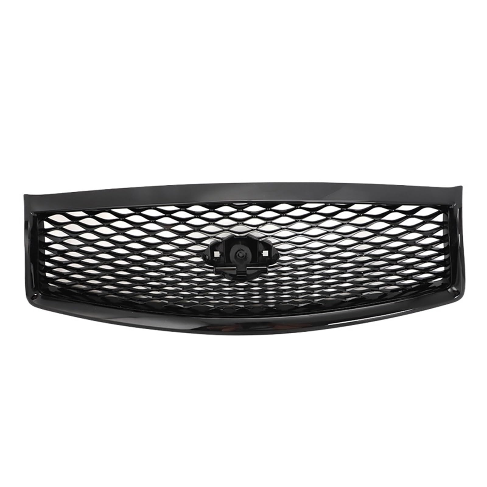 JCVXOELT Frontgrill Ersatz-Renngrill Auto Obere Stoßstange Haube Mesh Grid Kit Kompatibel for Infiniti Q50 Q50S 2014-2017 Glanz Schwarz von JCVXOELT