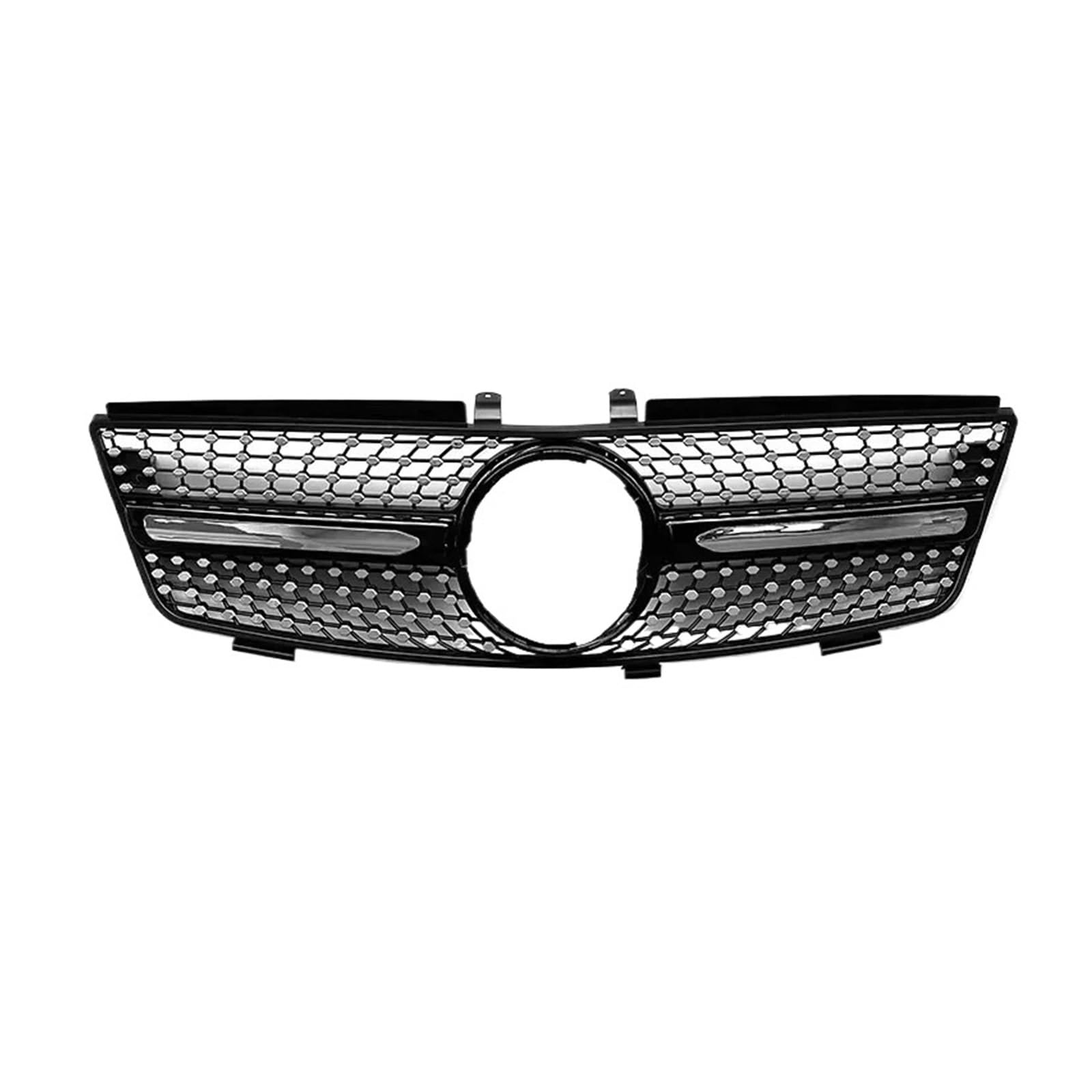 JCVXOELT Frontgrill Racing Tuning Kompatibel for Mercedes-Benz W164 ML Klasse ML320 ML350 ML450 ML500 2005 2006 2007 2008 Zubehör(Black Front Grille) von JCVXOELT