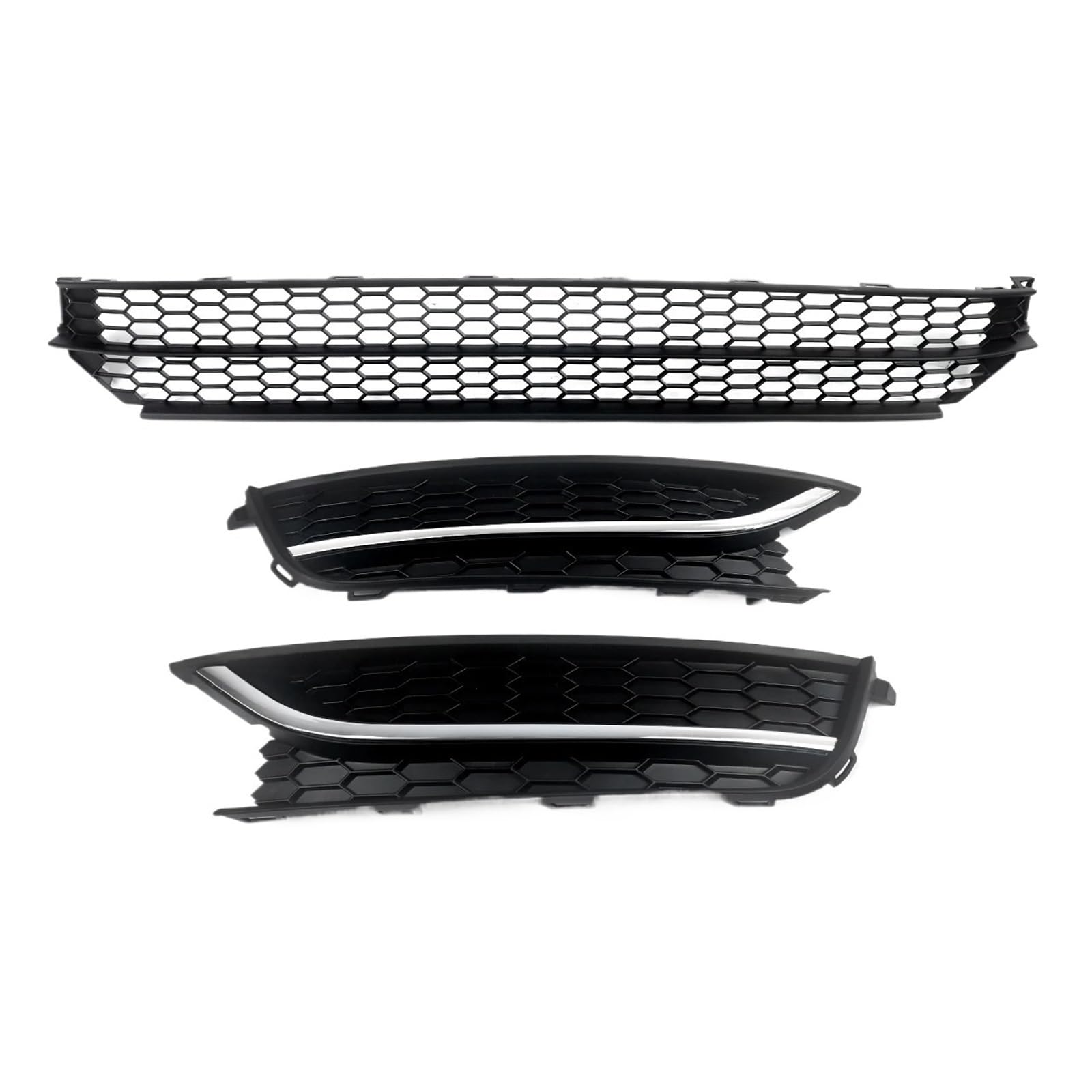 JCVXOELT Frontstoßstange Unterer Kühlergrill Grill Haube Mesh Grid Kompatibel for Passat 2012-2015 Chrom Schwarz Auto Zubehör Werkzeuge von JCVXOELT