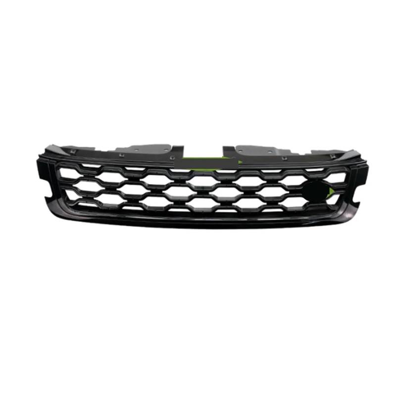 JCVXOELT Frontstoßstangengrill Mittelpanel Styling Oberer Grill Kompatibel for Land Rover Range Rover Evoque L551 2020 2021 2022+ Autozubehör W/Logo(Black) von JCVXOELT