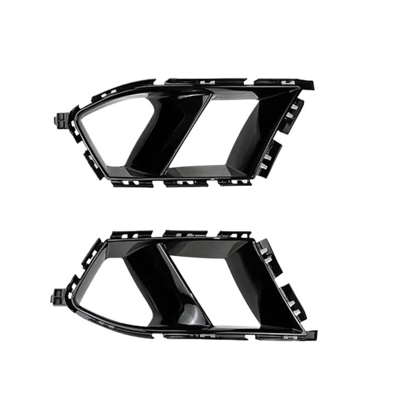 JCVXOELT Kompatibel for BMW G80 M3 G82 G83 M4 2021–2024, Frontstoßstange, seitliche Lüftungsschlitz-Abdeckung, Auto-Nebelabdeckung, dekorative Kohlefaser-Optik, glänzendes Schwarz(Glossy Black) von JCVXOELT