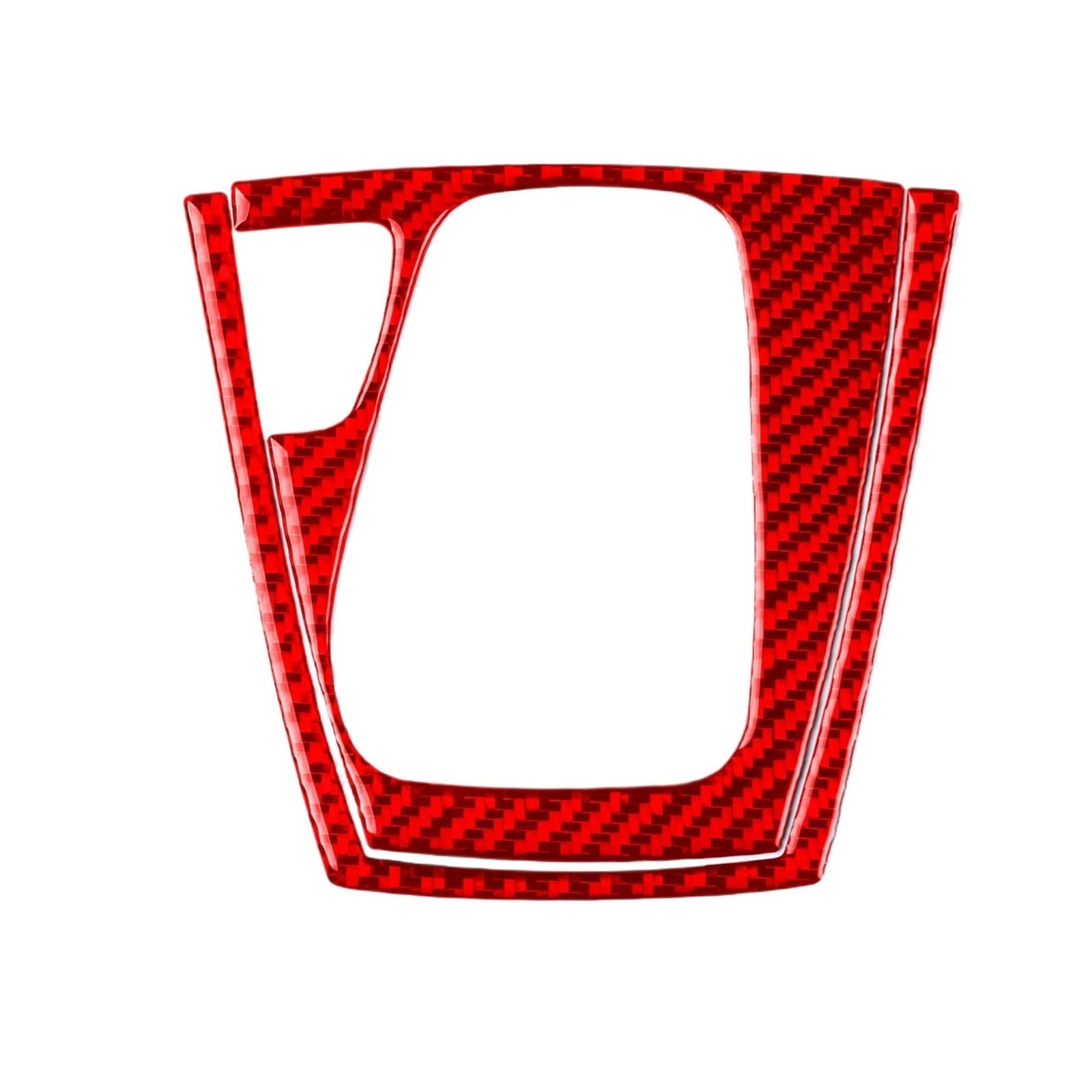 JCVXOELT Kompatibel for BMW Z4 E89 2009–2015, Kohlefaser-Schalttafel, dekorative Abdeckung, Auto-Innendekoration, Nachrüst-Zubehör-Aufkleber(Red LHD) von JCVXOELT