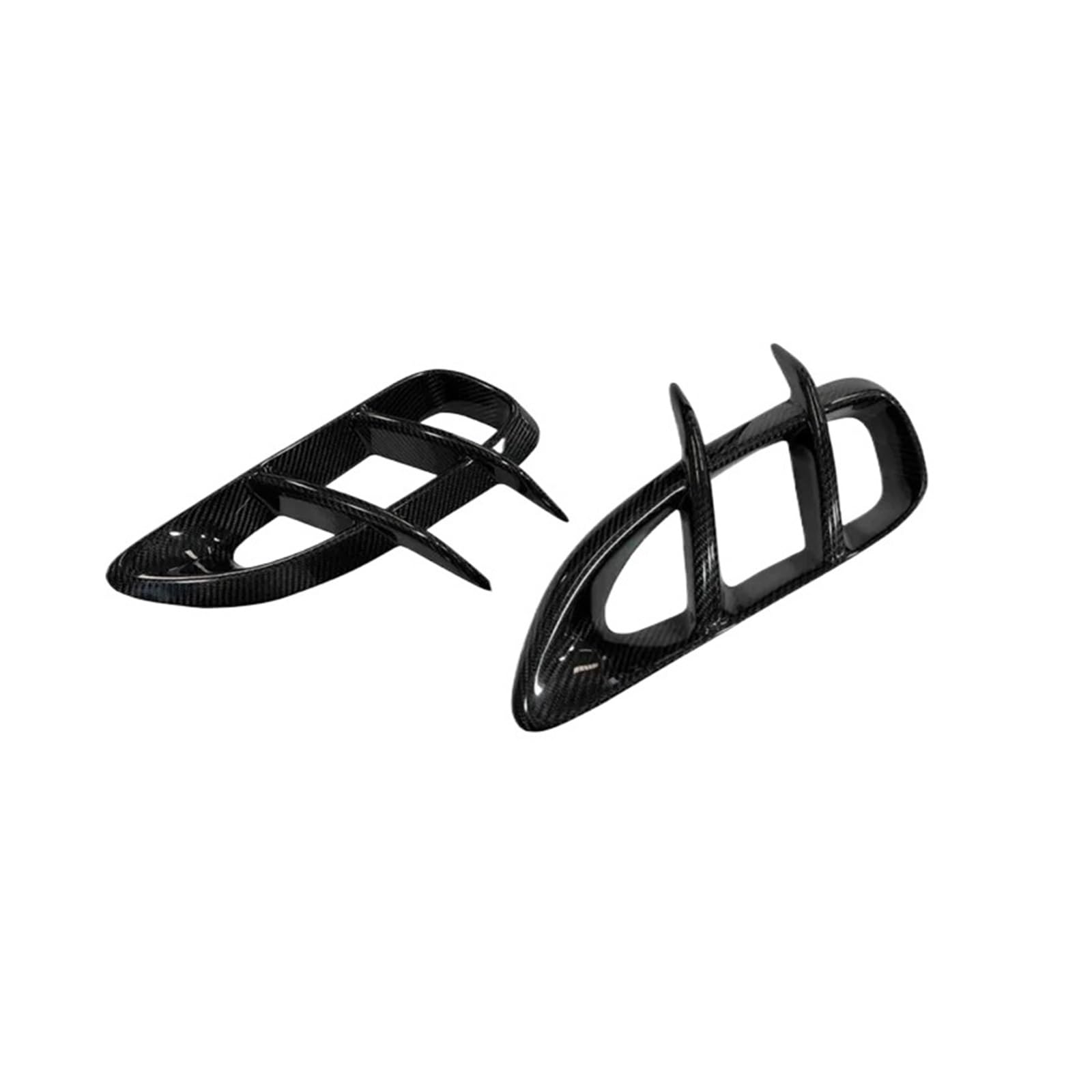 JCVXOELT Kompatibel for Porsche 718 Cayman Boxster Dry Carbon Fiber Set Auto Fenders Side Air Vent Side Wind Knife Outlets Cover Upgrade Body Kit von JCVXOELT