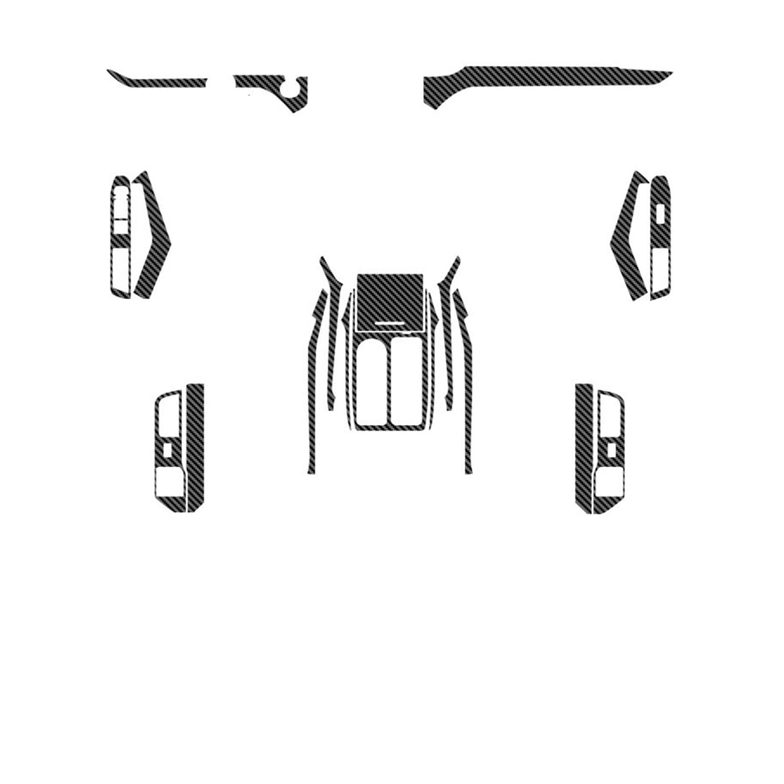 JCVXOELT Kompatibel for Explorer U625 2020–2025, Auto-Innenaufkleber, Fenster-Kontol-Aufkleber, Innentür, Schalttafel, Schutzfolie, Auto-Zubehör(Type 1) von JCVXOELT