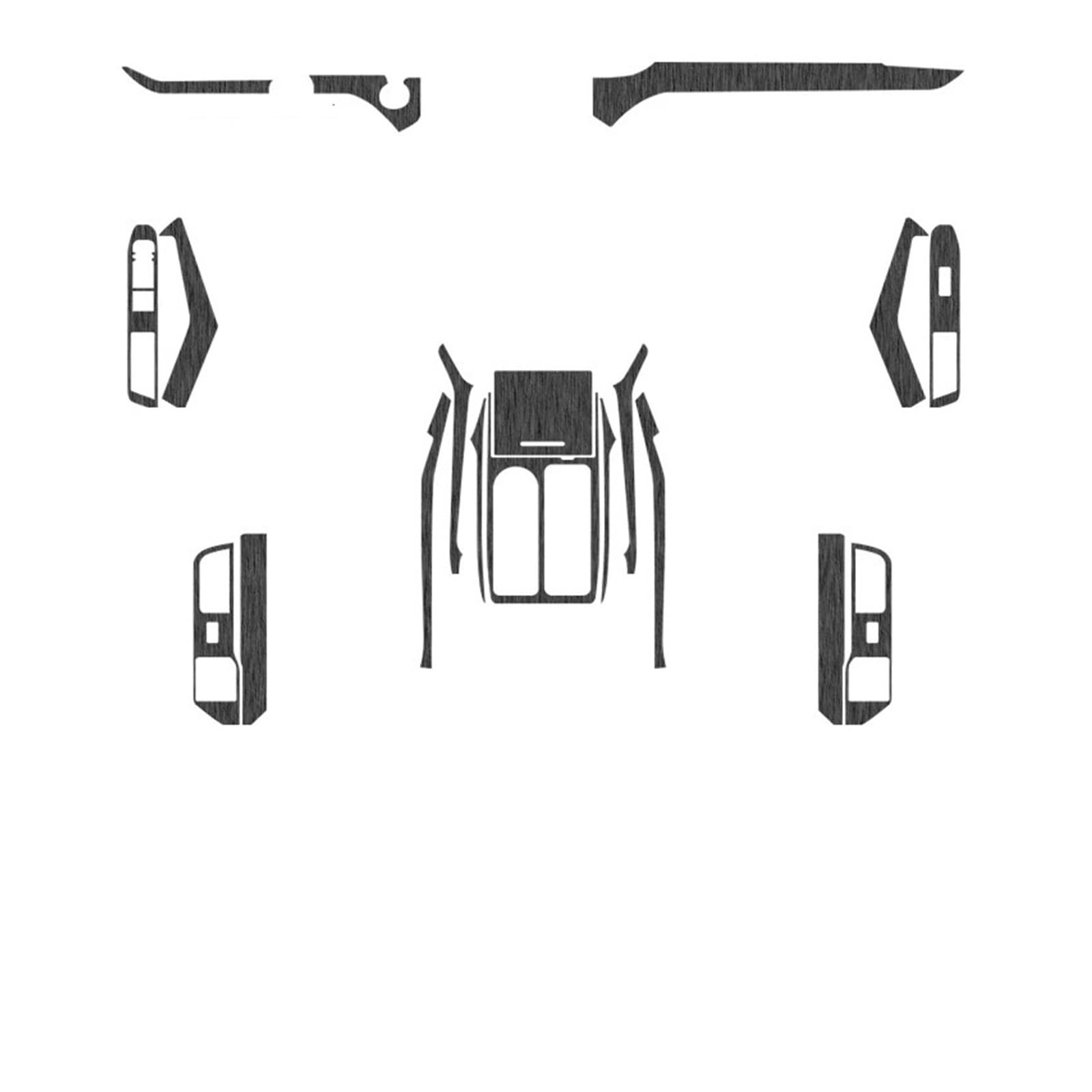 JCVXOELT Kompatibel for Explorer U625 2020–2025, Auto-Innenaufkleber, Fenster-Kontol-Aufkleber, Innentür, Schalttafel, Schutzfolie, Auto-Zubehör(Type 2) von JCVXOELT