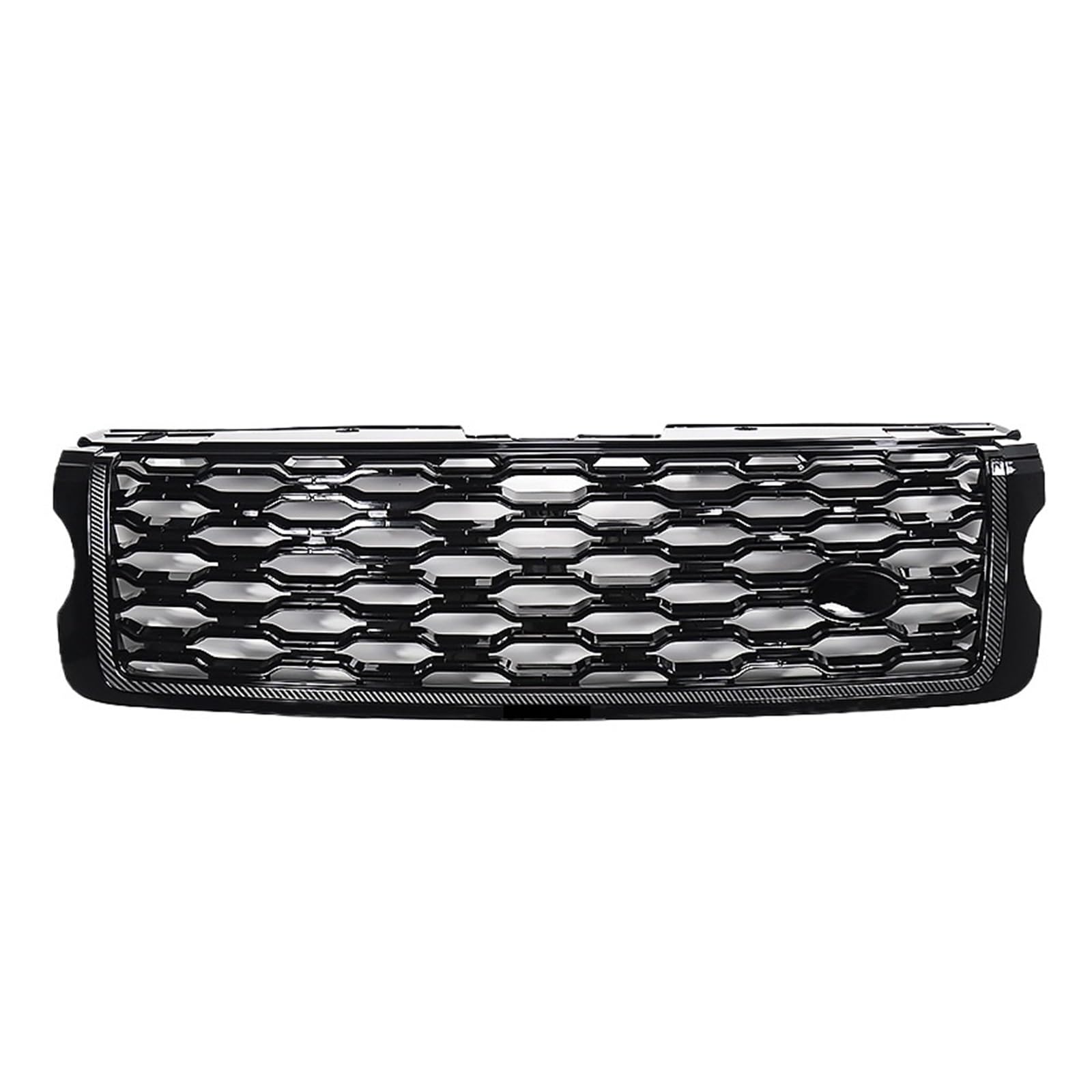 JCVXOELT Obere Gittergrills for die vordere Stoßstange, kompatibel mit Land Rover Range Rover Vogue L405 2013–2017, Upgrade auf Stil 2018–2022(Carbon Fiber) von JCVXOELT