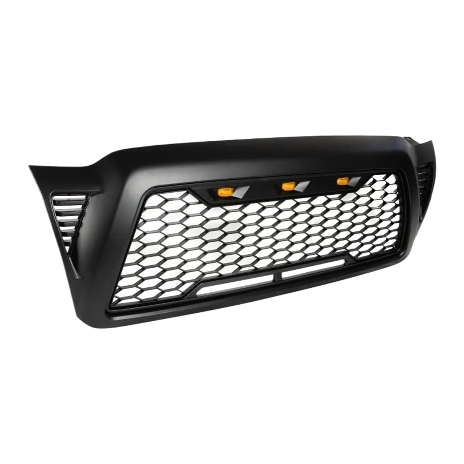 JCVXOELT Racing Grill Kühlergrill Auto Oberen Stoßfänger Haube Mesh Grid Kompatibel for Toyota Tacoma 2005-2011 Glanz Schwarz von JCVXOELT