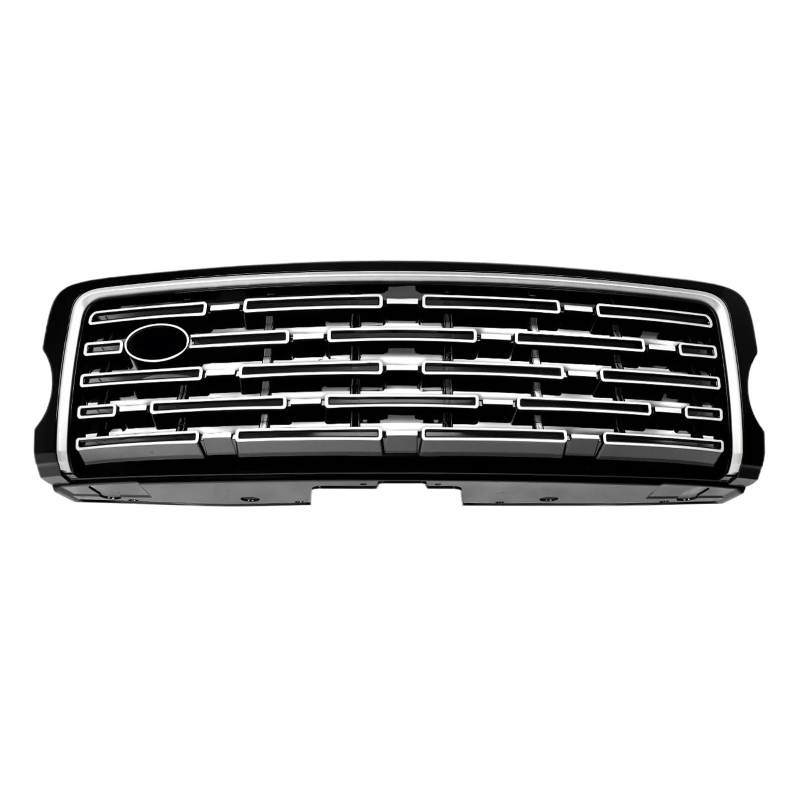 JCVXOELT Renngrill, Frontgrill, Auto-Oberstoßstangen-Motorhauben-Netzgitter, kompatibel for Range Rover 2013–2017, ABS-Kunststoff, Autozubehör, Werkzeuge, schwarz glänzend von JCVXOELT