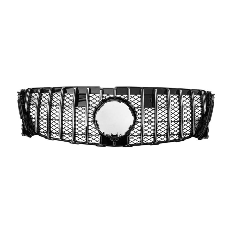 JCVXOELT Renngrill, Kühlergrill for die obere Stoßstange, Haubengitter, kompatibel mit Mercedes Benz GL-Klasse X166 GL320 GL350 GL400 GL450 2013–2015, GT-Stil(Silver) von JCVXOELT