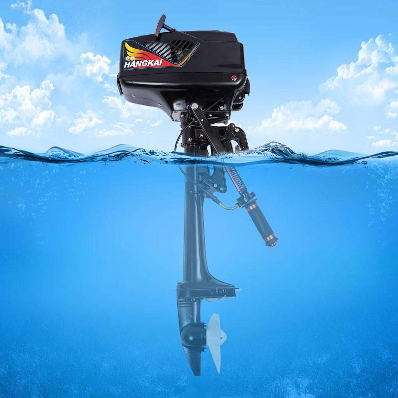 JDBDU 3,6 PS 2-Takt Außenbordmotor Bootsmotor Wasserkühlung CDI Aussenbordmotor Engine Benzinmotor Outboard für Schlauchboote, Fischerboote, Segelboote und kleine Yachten von JDBDU