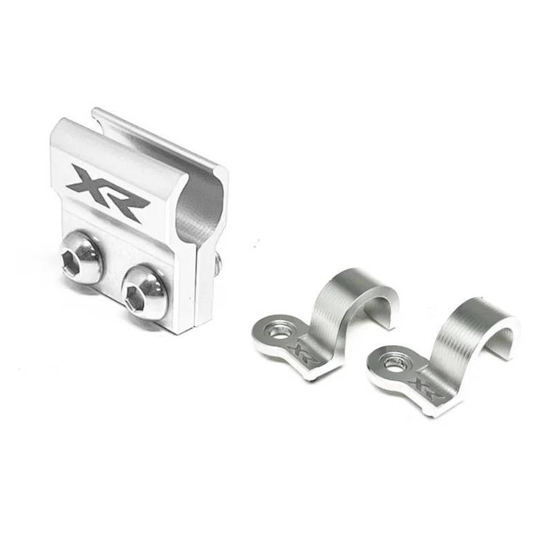 JDBJBMC Bremskabelklemme Bremsleitungen Vorne Und Hinten, Schlauchschelle Für Hon&d*a XR 250R XR400R 1996–2004(Silver) von JDBJBMC