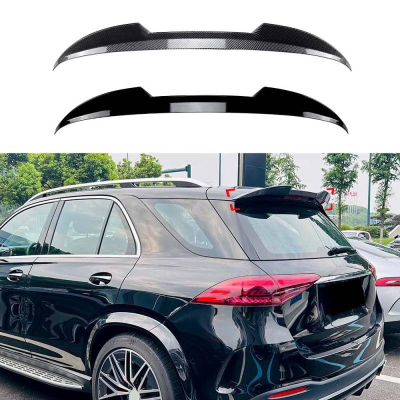 Auto Heckspoilerflügel Heckspoilerlippe Heckspoilersplitter Für Mercedes-Benz GLE-Klasse W167 2019+ Blade Style ABS Zubehör,Carbon Fiber Look von JDGEU