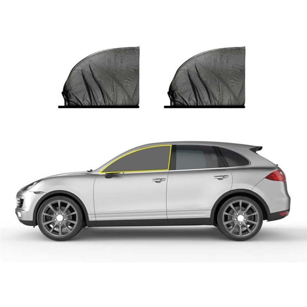 Auto-Seitenfenster-Sonnenschutz, Schatten haftend für Hyundai Ioniq 5 2021 2022 2023 2024, schwarzes Visier, Schutzschirm, Auto-UV-Schutzvorhang,A for Front-Window von JDGEU