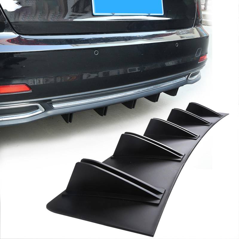 Auto Heckstoßstange Rahmen Shark Fin Wing Spoiler für Alfa Romeo 147 2004 2005 2006 2007 2008 2009 2010, Diffusor Shark Fin Spoiler Auto Zubehör,Carbon Fibre von JDHEYTRFH