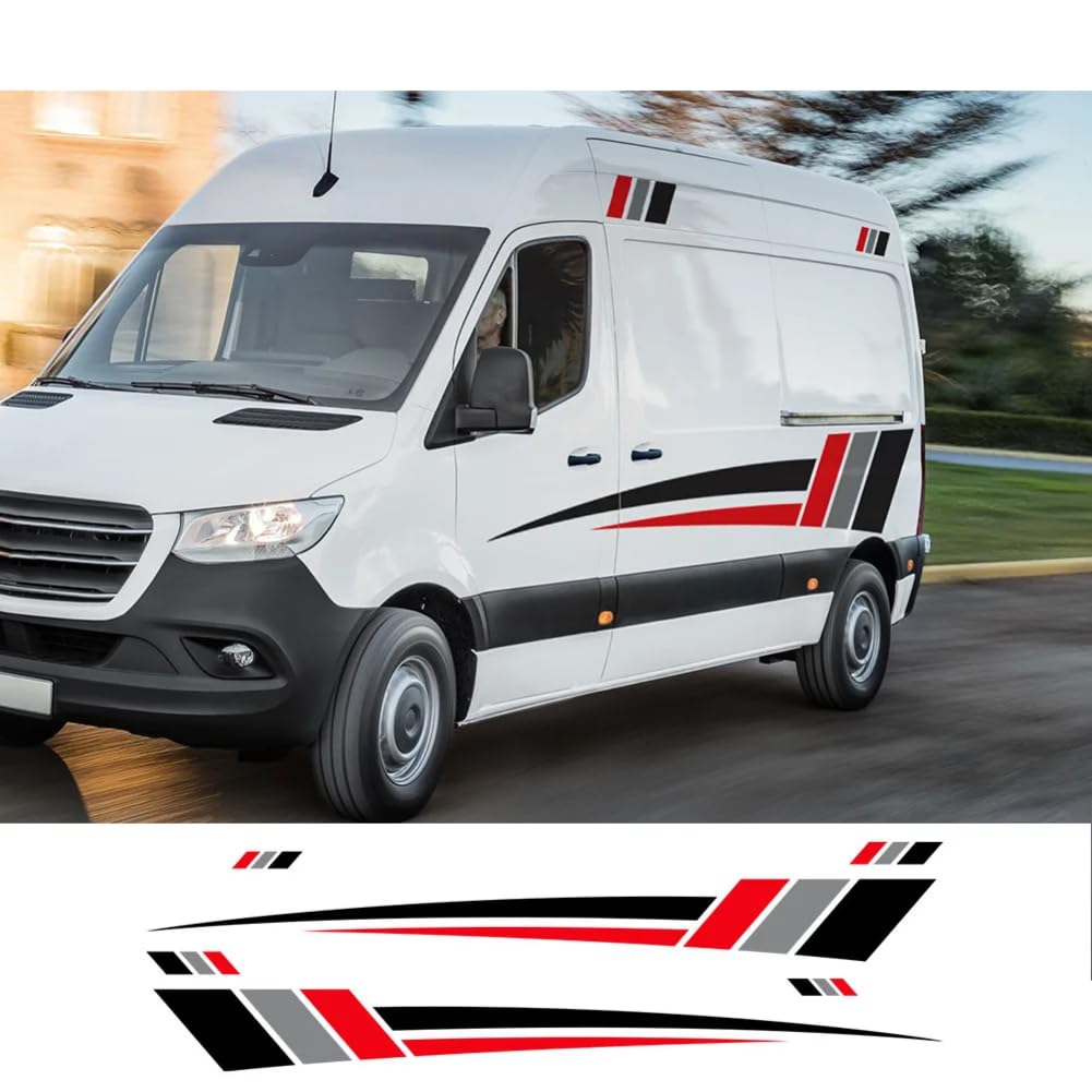 6 Stück/Lot Autoseitenaufkleber, für M=ercedes B=ENZ Sprinter W901 W906 Tuningzubehör Van Wohnmobil Grafiken Vinyl Dekor Aufkleber von JDQTPOET