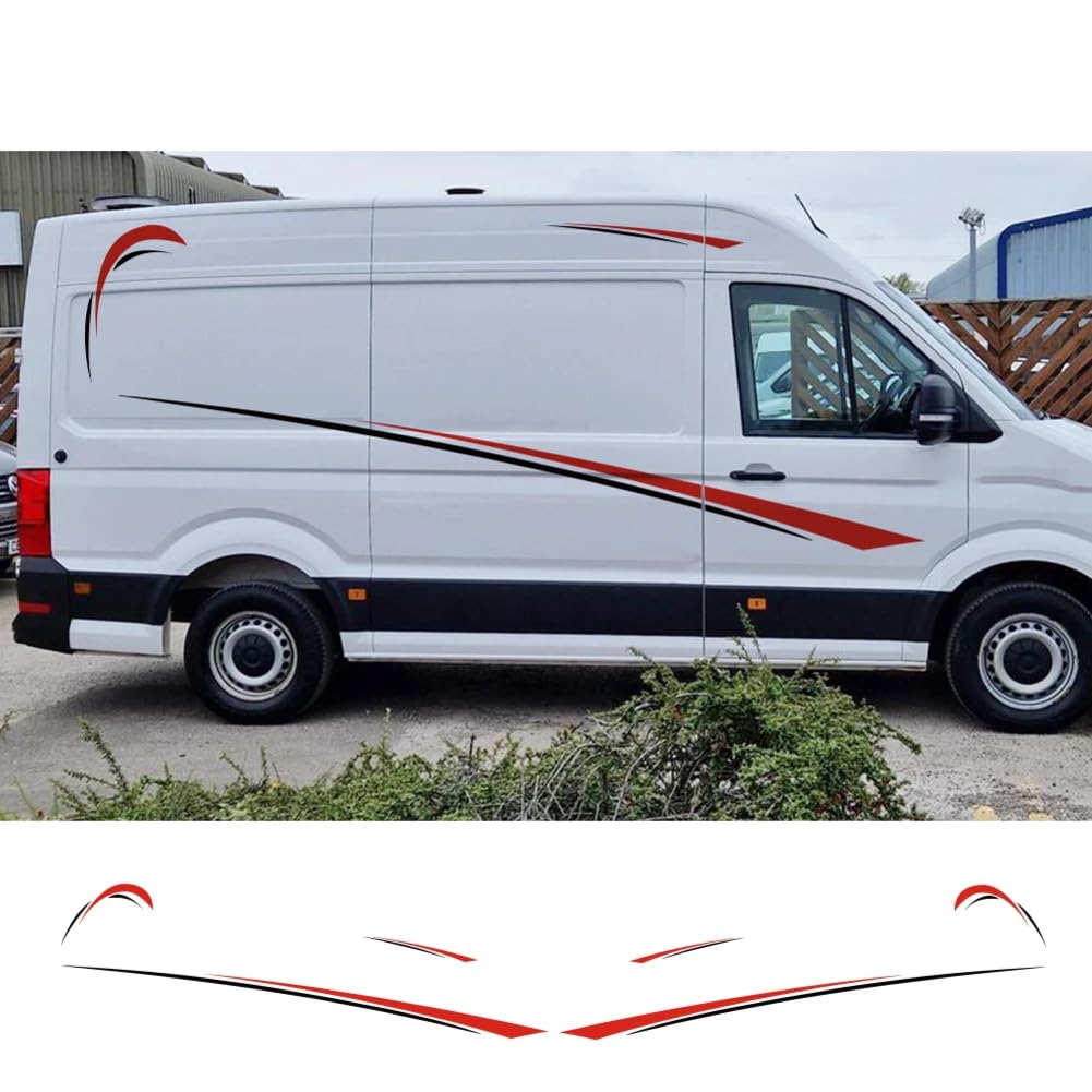 Autostreifen Styling-Dekoraufkleber, Für Man GTE Camper Panel Van Vinyl Dekoration Wraps Kit Abziehbild Abdeckung Auto-Tuning-Zubehör von JDQTPOET