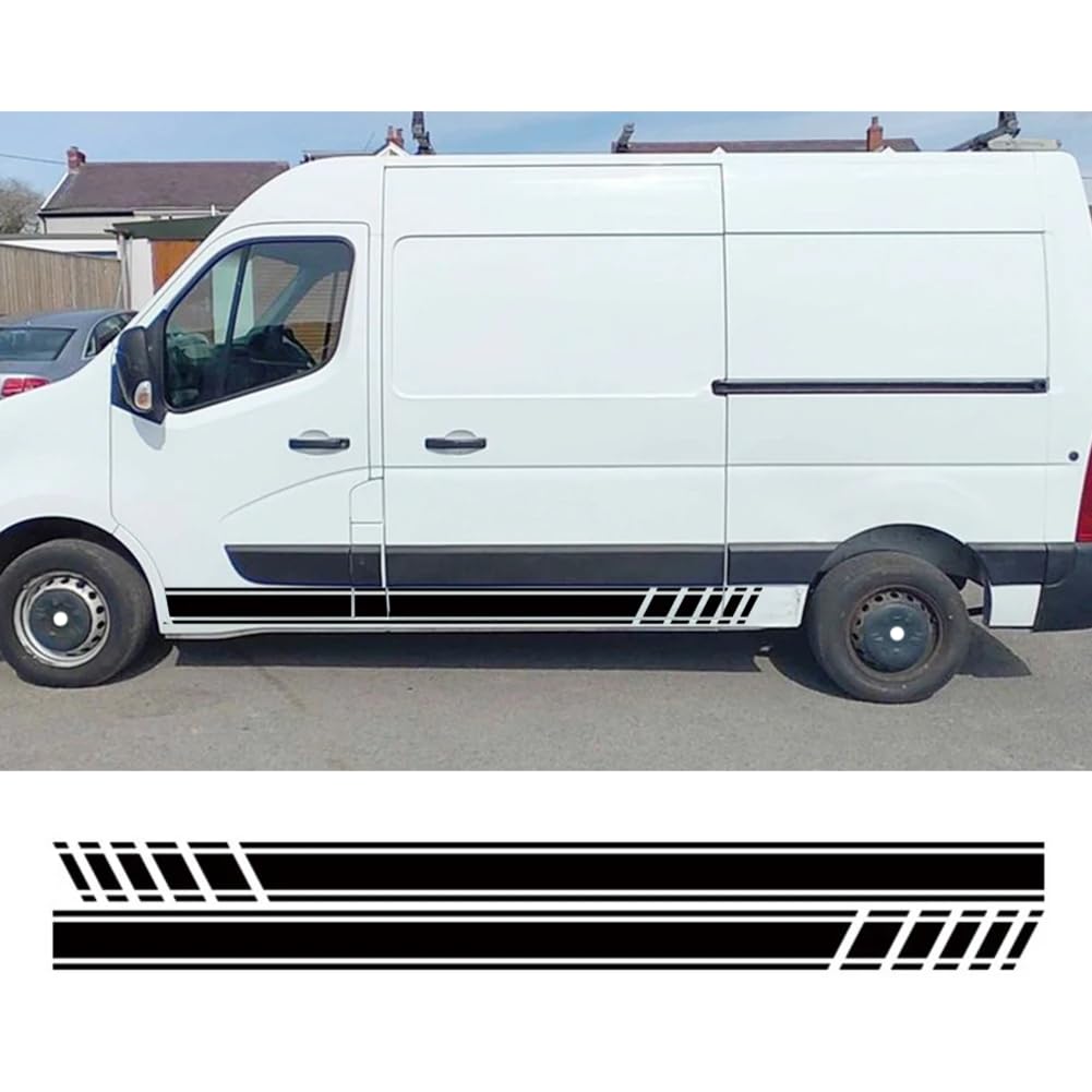 Seitenaufkleber für Autotüren, für R=enault, für Master, für Nissan NV400 Interstar, für Opel Vauxhall Movano, Tuning-Zubehör, Wohnmobil-Vinyl-Aufkleber von JDQTPOET