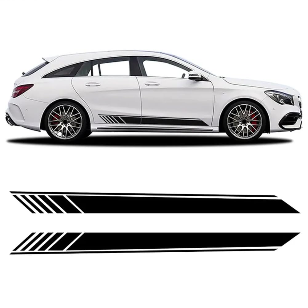 Seitenstreifen-Rockaufkleber für Autotüren, Edition 1, Vinyl-Aufkleber, für Benz CLA-Klasse CLA45 AMG C117 X117 W117 C118 X118 CLA35 von JDQTPOET