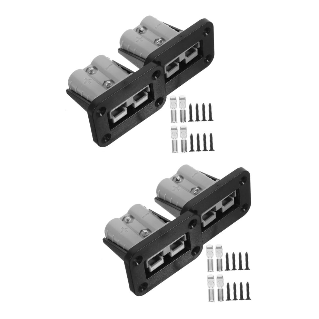 4 Stück Auto Anschlussstecker Batterie Kabelbaum Stecker Für Anhänger Kabelbaum Stecker Für Winde Schnellanschluss Für Auto Schnellanschluss Für Motoren Schwarzer Innenkern JECOMPRIS von JECOMPRIS