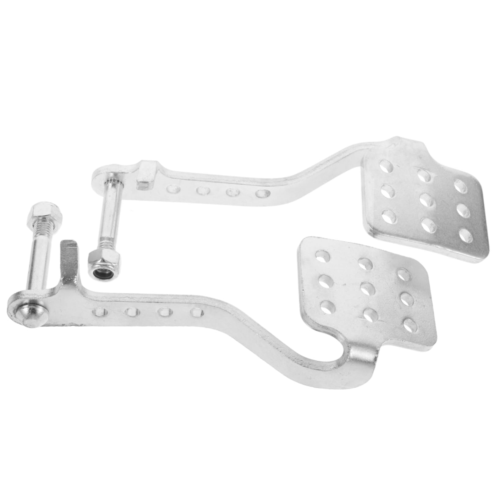 JECOMPRIS 1 Paar Go-kart-pedale Gaspedal Kart-bremspedal Bremspedalsatz Go-kart-kit Bremspedal Für Go-kart Aluminium Silver von JECOMPRIS