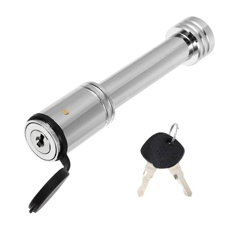 JECOMPRIS 1 STK Anhängerstift Lenkung Haken Anhänger-sicherungsstift Rad Verdrahtung Verriegelung Rack-anhänger Auto Kupplungssperre Kabel Schwanenhals Lizenz D-Ringe Strapazierfähig Silver von JECOMPRIS