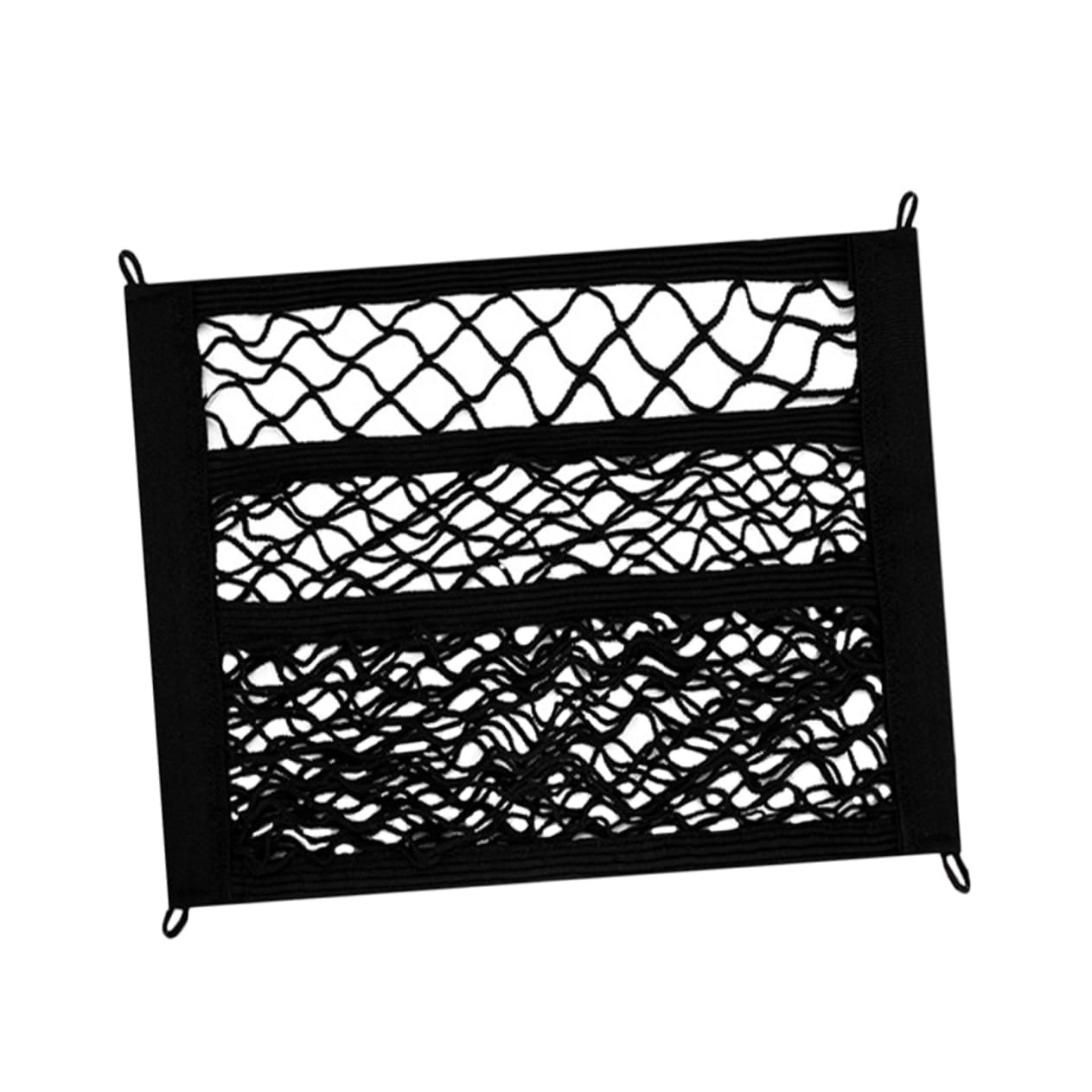 JECOMPRIS 1 Set Elektrofahrzeugnetzbeutel Elektroauto Outdoor Ladung Netting Elastic Cargo Net Nylon Ladung Netto Elektromobile Front Netto Elastic Neting Mesh Cargo Net Nylon Mesh Schwarz von JECOMPRIS