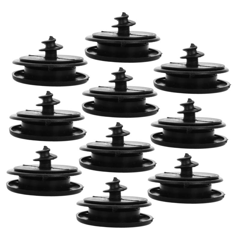 JECOMPRIS 10 Stück Autoteppich Schnalle Auto Bodenmatten Clips Auto Innenzubehör Auto Matten Clips Bereich Teppiche Boden Teppich Auto Bodenaufkleber Mattenschnalle Schwarz Anti von JECOMPRIS