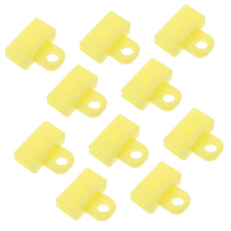 JECOMPRIS 10st Fensterglashalterung Fensterclips Zum Halten in Fenstern Fenster-tür-glaskanal-Clips Fensterhalter-Clip Schärpenhalter-Clip Befestigungselemente Für Autoclips Plastik Yellow von JECOMPRIS