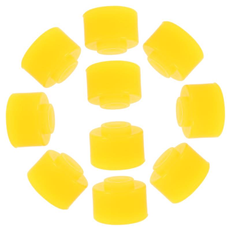 JECOMPRIS 10st Türgummiblock Autotür-absorberpolster Stoßstangen Für Anhängertore Gummi-Isolator-pad Zubehör Für Autotüren Universelle Autotürstoßstange Gummidämpfer Autotürpolster Yellow von JECOMPRIS