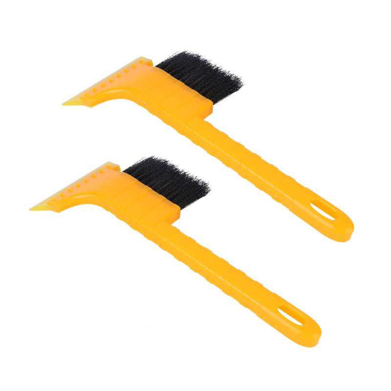 JECOMPRIS 2 STK Schneeschaufel Spray Snow Tücher Schneepinsel sofortig Eisbrecher eisschaber Ice Scraper Auto Besen Scheibenreinigungsset Eiskratzer Schneebürste ABS-Kunststoff Orange von JECOMPRIS