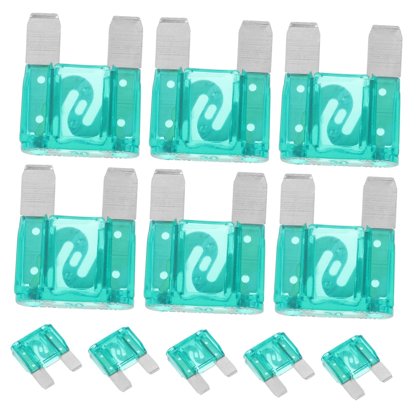 JECOMPRIS 20St Auto Sicherung Fuse Holder Fuse Box Breaker Auto-Sicherungs-Kit LKW-Sicherungssatz flachsicherungen kfz Sicherung für Automobil EIN Muss für EIN Wohnmobil Plastik Light Green von JECOMPRIS