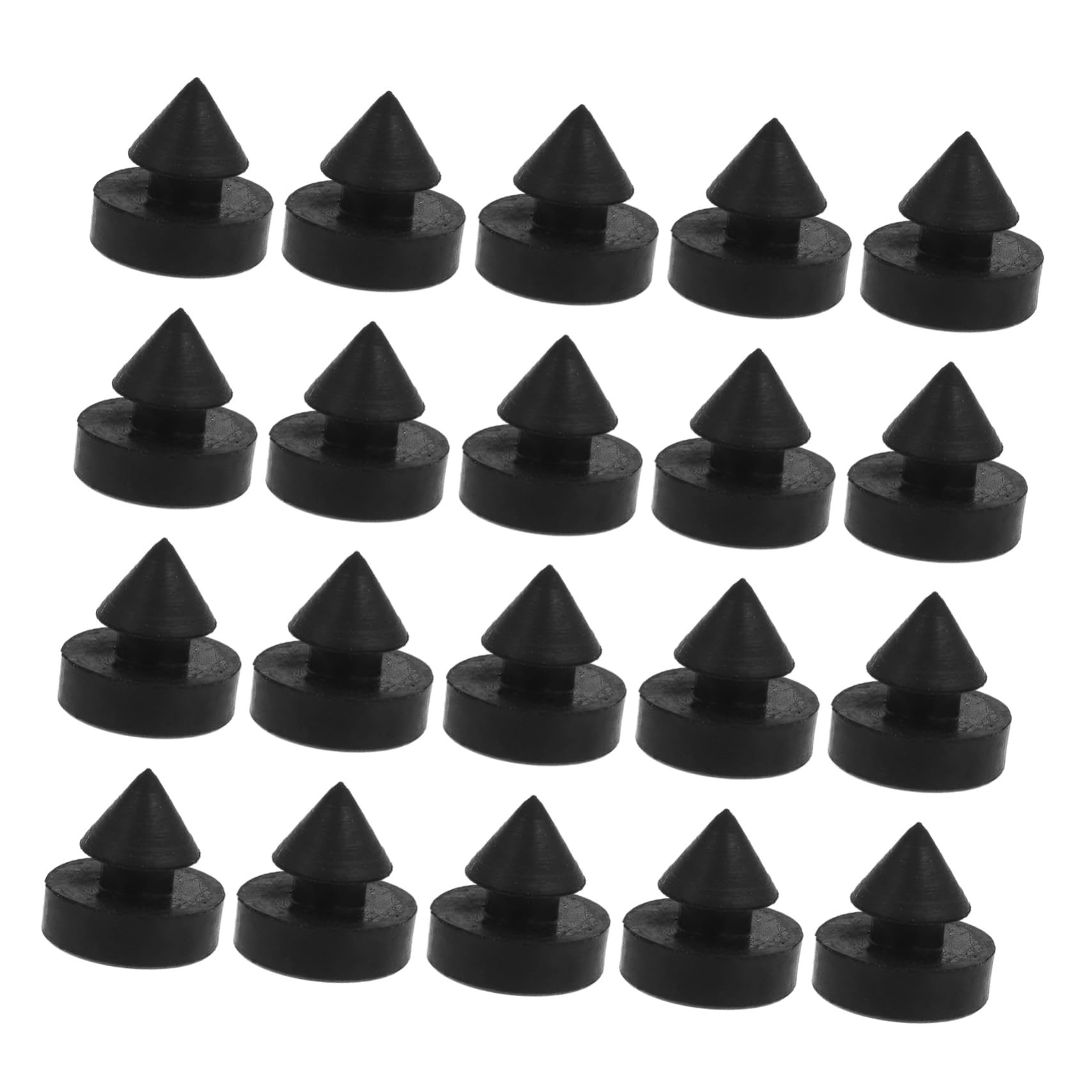 JECOMPRIS 20st Antikollisionsstoßdämpfer Türanschlagscharnier Magnetischer Türstopper Türknauf-wandschutz Sicherheits-türstopper Türstoßstangen Zum Zuschlagen Schranktürstopper Gummi Black von JECOMPRIS