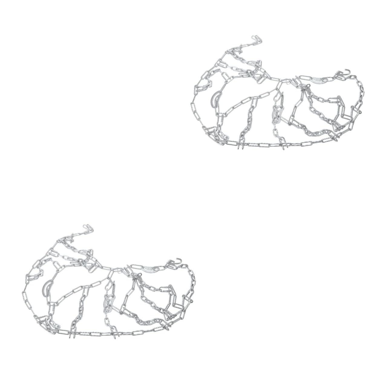 JECOMPRIS 2st Kette Für Elektrofahrzeuge Reifenketten Für Schnee Und Reifentraktionskette Motorradreifenketten Winterreifenketten Radketten Für Schnee Fahrrad-schneeketten Silver Stahl von JECOMPRIS